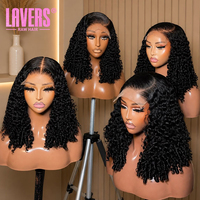 Perruques Lace Front en Cheveux Humains Brésiliens Bruts Pas Chères pour Femmes Noires, Perruques Frontales HD Complètes Sans Colle 13x4 Deep Wave en Cheveux Humains