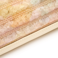 Oreiller de massage thermique pour le cou en quartz clair 100% naturel, rayons infrarouges lointains, Quasar Gemsn