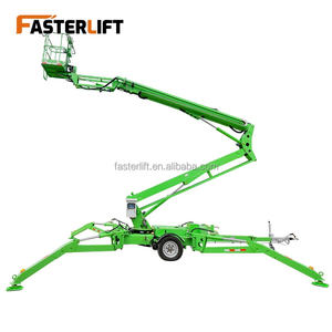 Fabrieksdirecte verkoop Dubbele Aandrijving 10m 28m Elektrische Spider-Man Hoogwerker Aanhangwagen Gemonteerde Boomlift voor Hoogwerker - Product Image 3