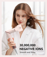 Sèche-cheveux et lisseur de salon IPARAH P-500 6-en-1, moteur AC haute vitesse 110 000 tr/min, ionique, en plastique, usage professionnel et domestique, 1500W