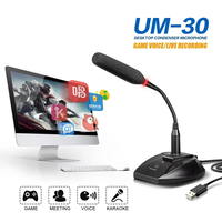 Nuevo Micrófono RGB con Cable, Interfaz USB de Escritorio, Micrófono para Juegos y Conferencias con Reducción de Ruido para Transmisión en Vivo y Reuniones en PC