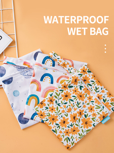 Elinfant OEM Bolsa de Pañales Reutilizable y Lavable para Bebé de 18*25 cm, Mini Bolsa Impermeable Personalizada para Pañales Mojados - Product Image 4
