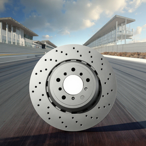 43206-CK000 perforato e ventilato freno posteriore disco/freno rotore 308mm senza polvere e durevole per Infiniti - Product Image 6