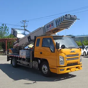 36m Telescopic Ladder Hydraulic Aerial Cage Aerial Platform Truck At Factory Price