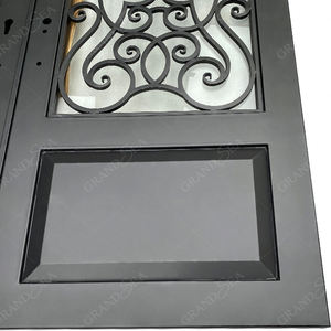 Tuyau mexicain filet de sécurité en maille Simple entrée principale moderne Double grille en fer forgé conception de porte unique - Product Image 5