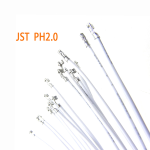 Провод с обжатым наконечником SPH-002T-P0.5S, белый, 24AWG, высокотемпературный, с открытым концом, корпус разъема JST PH2.0 для дронов - Product Image 1
