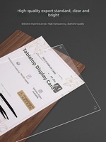 Présentoirs de menu en acrylique haut de gamme sur mesure pour cafés et salons de thé – Formats A4/A5, sur pied de table