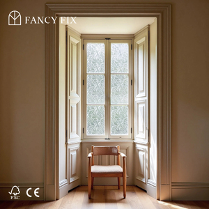 Fancyfix ฟิล์มกระจกหน้าต่างแบบไม่ติดแน่น, ฟิล์มไวนิลสีขาวติดฟิล์มฝ้า - Product Image 4