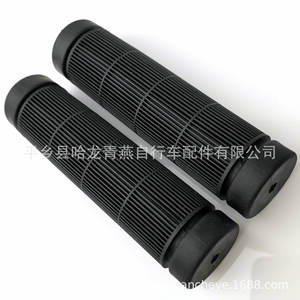 Poignées de guidon de vélo 12,5 cm, noires, souples, antidérapantes, pour VTT - Product Image 4