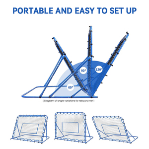 Hw bóng đá thực hành phục hồi Net | thiết lập nhanh chóng bóng đá rebounder huấn luyện viên để kiểm soát bóng và Đào tạo tốc độ phản ứng - Product Image 2