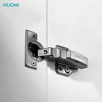 Charnière de meuble NUOMI super résistante à la rouille, charnière dissimulée réglable à fermeture douce, charnière hydraulique en acier pour porte d'armoire