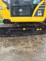 Kondisi Prima Excavator Bekas Komatsu PC56-7 Crawler Mini Hydraulic Digger Dengan Undercarriage Kokoh dan Bucket Standar