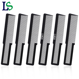 Peigne de coiffure en fibre de carbone personnalisé et économique pour coupes, peigne à queue de cheval pour barbier, peignes de coupe à plat pour salon - Product Image 1