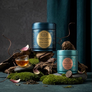 Lata de Té de Hojalata Superior a Prueba de Humedad con Impresión Personalizada, Recipiente para Té de Grado Alimenticio - Product Image 1
