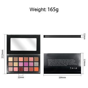 Palette de fards à paupières vegan mate, grande taille, 18 teintes, résistante à l'eau et longue tenue, avec logo personnalisé pour marque privée - Product Image 6