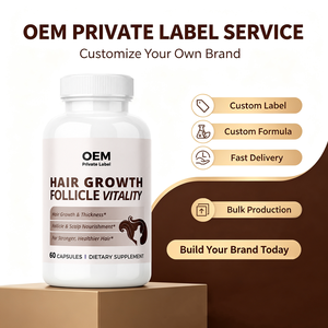 Cápsulas para el Crecimiento del Cabello <span class=keywords><strong>de</strong></span> Marca Privada, Biotina 10000mcg, Colágeno, Saw Palmetto, Suplemento Herbal para Mujeres, Cuidado del Cabello Saludable - Product Image 6