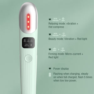 Sử Dụng Nhà Chống-Nhăn Massage Mắt Cây Đũa Phép Mắt Da Thắt Chặt Điện Mắt Massager Với Ánh Sáng Màu Đỏ EMS Microcurrent - Product Image 4
