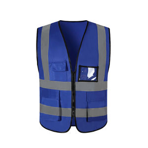 Gilet de travail réfléchissant multi-poches à prix d'usine, gilet de sécurité haute visibilité - Product Image 5