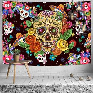 Champignon Forêt Château Tapisserie Conte Trippy Coloré <span class=keywords><strong>Papillon</strong></span> Tenture murale Tapisserie - Product Image 3