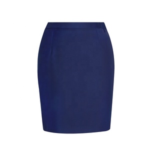 Bán Buôn Thiết Kế Đơn Giản Mùa Hè Văn Phòng Phụ Nữ Trang Phục Chính Thức Đầu Gối Dài Làm Việc Mặc Ngắn Váy Bút Chì Tự Nhiên Vòng Eo Phụ Nữ Đồng Phục - Product Image 2