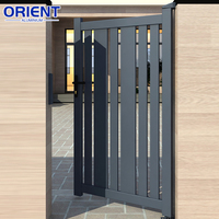 Portails principaux en aluminium au design moderne pour jardins en acier et maisons contemporaines – Nouvelle porte décorative en métal, portail coulissant en aluminium