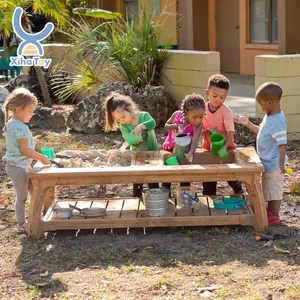 Furnitur kayu Montessori taman kanak-kanak Peralatan tempat bermain anak luar ruangan perlengkapan bermain anak sekolah luar ruangan permainan sensorik untuk anak-anak