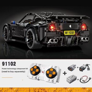 Jiexing 91101 ABS Voiture de course à l'échelle 1:8, jouet de construction pour garçons, modèle à assembler et à exposer de 40 pièces, vente en gros - Product Image 3