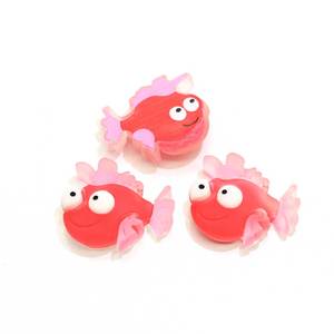Nueva llegada mate de neón océano Kawaii cabujones Planar resina llavero peces tropicales del hipocampo de Jellyfi - Product Image 2