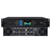 Amplificateur de puissance professionnel 4 canaux 4x600W 2U à montage en rack, 8 ohms, haute efficacité, stéréo classe D H pour système de sonorisation de scène, DJ, KTV