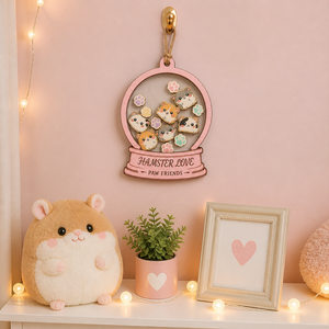 Ornamento Natalizio Oscillante a Forma di Criceto |   Strati Acrilici in Compensato di Pioppo |   Decorazione Natalizia per Animali Domestici |   <span class=keywords><strong>Nome</strong></span> Personalizzabile - Product Image 5