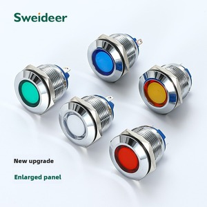 6Mm <span class=keywords><strong>8Mm</strong></span> 10Mm 12Mm 16Mm 19Mm 22Mm Bảng Điều Chỉnh Kim Loại Chỉ Số Ánh Sáng Với Hàn Pin Thiết Bị Tín Hiệu Thí điểm Đèn Với Dây Vít Chân - Product Image 2