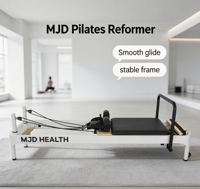 MJD Commercial Verified Premium Aluminum Pilates Reformer, structure en alliage robuste pour studio de Pilates de luxe, utilisation quotidienne intensive