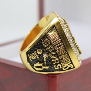 1999 San <span class=keywords><strong>Antonio</strong></span> Spurs Campeonato Conmemorativo Baloncesto Anillo Aleación Joyería Moda Fan Ring - Product Image 2
