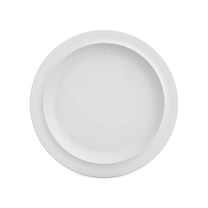 Assiette de petit-déjeuner ORNAMIN Classic Plus 22,2 cm en matériau SAN, compatible lave-vaisselle, pour restaurants, traiteurs et usage commercial |   Empilable | - Product Image 1