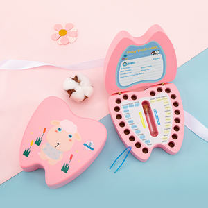 Haute qualité en bois enfants bébé boîte à dents organisateur doux stockage pour lait dents bébé <span class=keywords><strong>dent</strong></span> souvenir boîte - Product Image 6
