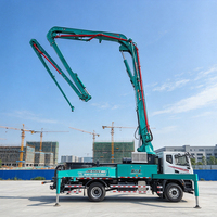 Camion pompe à béton East Wind Chassis 37m, système hydraulique refroidi par air, stabilisateurs avant en X, livraison de béton robuste