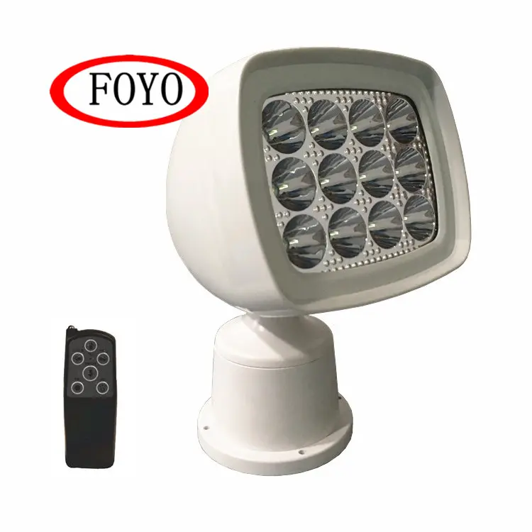 Foyo LED אלחוטי זרקור שלט רחוק ספוט/מבול קרן אופקי/אנכי סיבוב לסירות, RV, קרוואן, משאיות