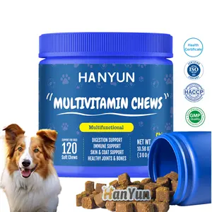 HANYUN- 24 in 1 Dog Multivitamin with Glucosamine - Essential Dog Supplements and Vitamins Dogs multivitamin