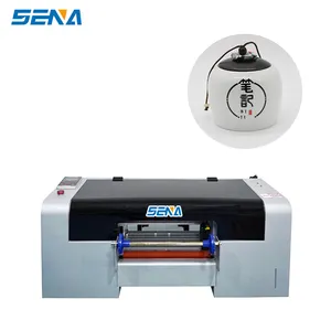 Sepenuhnya otomatis SENA warna pernis AB perekat printer merekat sendiri mesin cetak label transfer double Epson nozzle
