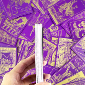 Vendita calda di 78 pagine pilota spagnolo e inglese carta dei tarocchi personalizzato stampa digitale prodotta con elegante scatola - Product Image 3