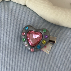Horquillas para el Cabello de Niñas al por Mayor, <span class=keywords><strong>Accesorios</strong></span> para el Cabello de Moda Infantil, Lindas Horquillas con Brillantina Roja y Morada en Forma de Corazón para Bebés - Product Image 5