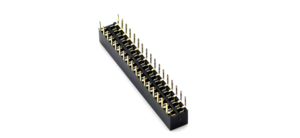 Conector hembra DIN de paso de 2.0 mm con contacto de latón, doble fila, entrada inferior para PCB, H4.3mm, 2*17P - Product Image 2