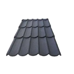 Best Selling Milan Tiles Stone Coated Aluminium Zinc Steel Roofing Sheet Stone Metal Coated Roof Tile