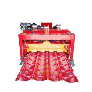 Nhôm kim loại lợp sắt tấm ván lợp làm tráng men ngói <span class=keywords><strong>roll</strong></span> hình thành máy - Product Image 1