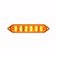 4,9 Zoll Rechteckige LED-Notfall-Blitzleuchte Anhänger-LKW-Blitz-/Blinklampe SAE/DOT/FMVSS108-konform