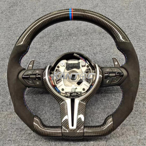 Ajuste para BMW F30 F10 F32 F10 F20 F07 F01 <span class=keywords><strong>E46</strong></span> E60 E90 M3 M4 M5 <span class=keywords><strong>volante</strong></span> de fibra de carbono LED <span class=keywords><strong>M</strong></span> <span class=keywords><strong>volante</strong></span> de rendimiento - Product Image 4