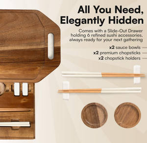 Plateau à <span class=keywords><strong>sushi</strong></span> en bois multifonctionnel, vente en gros, léger, plateau de service pour la nourriture, pour la maison, le restaurant, les fêtes - Product Image 3