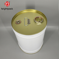 Tambores metálicos de 20-25L con tapas de boquilla Tambores de cabeza apretados cerrados Tambores metálicos para aceites lubricantes