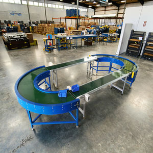 Restoran gıda dükkanı 180 ev kullanımı için özelleştirilmiş üretim tesisi derece dairesel kavisli bant konveyör montaj hattı - Product Image 6