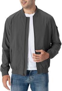 Chaqueta de bombardero impermeable de nailon para hombre de alta calidad personalizada de último estilo de moda 2025, chaqueta transpirable para hombre - Product Image 5